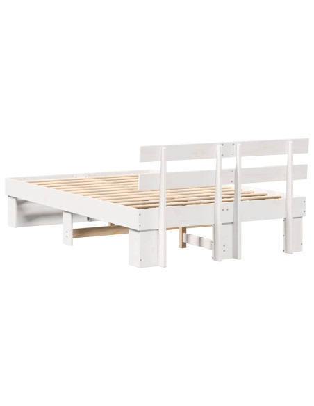 Struttura del letto Bianco 120 x 200 cm Legno di pino
