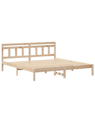 Struttura del letto Marrone 180 x 200 cm Pino massello