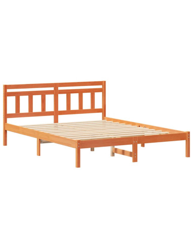 Struttura del letto Marrone 160 x 200 cm Pino massello