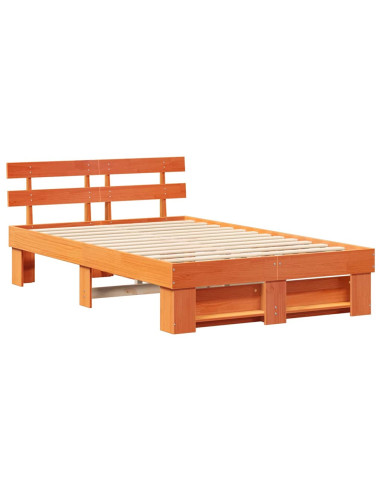 Struttura del letto Marrone cerato 120 x 200 cm Pino massello