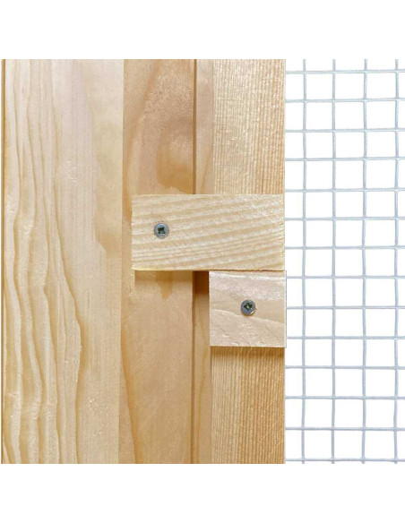 Pollaio Marrone 225 x 60 x 89 cm Legno massello di pino
