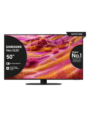 Samsung Neo QLED AI TV 50" QE50QN90FATXZT 4K Mini LED, Processore NQ4 AI Gen3, 4K AI Upscaling Pro, Motion Xcelerator 165Hz, Neo