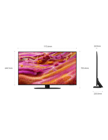 Samsung Neo QLED AI TV 50" QE50QN90FATXZT 4K Mini LED, Processore NQ4 AI Gen3, 4K AI Upscaling Pro, Motion Xcelerator 165Hz, Neo