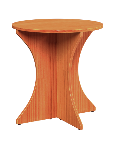 Tavolino da salotto 2 pcs Marrone cerato Legno di pino massello