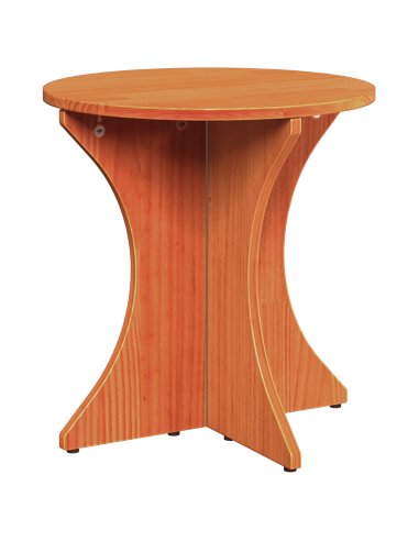 Tavolino da salotto 2 pcs Marrone cerato Legno di pino massello