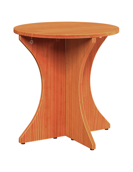 Tavolino da salotto 2 pcs Marrone cerato Legno di pino massello