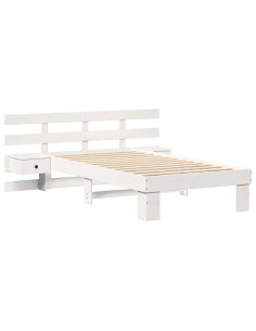 Struttura del letto Bianco 75 x 190 cm Pino massello