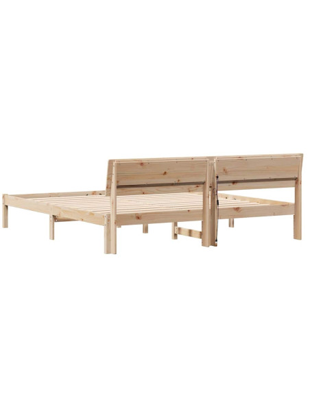 Struttura del letto Marrone 180 x 200 cm Legno di pino massello