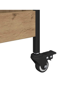 Carrello da Cucina Rovere artigianale 70 x 30 x 82 cm 2