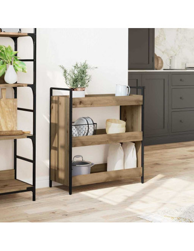 Carrello da Cucina Rovere artigianale 70 x 30 x 82 cm