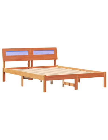 Struttura del letto Marrone cerato 120 x 190 cm Pino massello