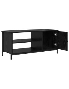 Mobile TV Rovere Nero 100 x 40 x 45 cm Legno multistrato