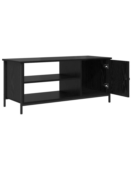 Mobile TV Rovere nero 100 x 40 x 45 cm Legno multistrato