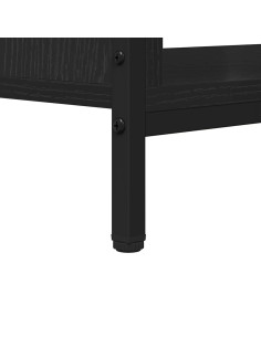 Mobile TV Rovere Nero 100 x 40 x 45 cm Legno multistrato 2