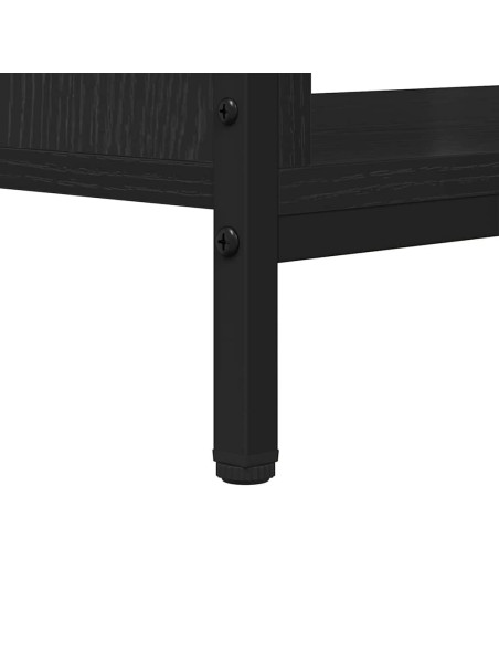 Mobile TV Rovere nero 100 x 40 x 45 cm Legno multistrato