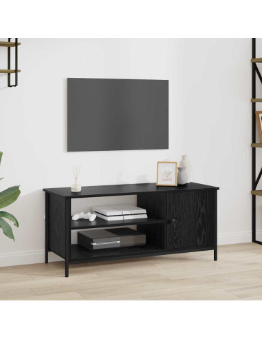 Mobile TV Rovere Nero 100 x 40 x 45 cm Legno multistrato