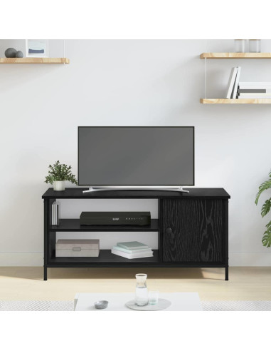 Mobile TV Rovere Nero 100 x 40 x 45 cm Legno multistrato