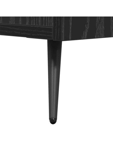 Mobile TV Rovere nero 150 x 30 x 50 cm Legno multistrato