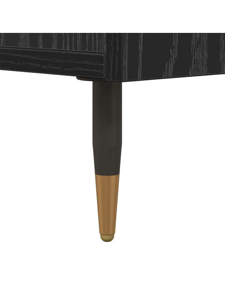Mobile TV Rovere nero 150 x 30 x 50 cm Legno multistrato