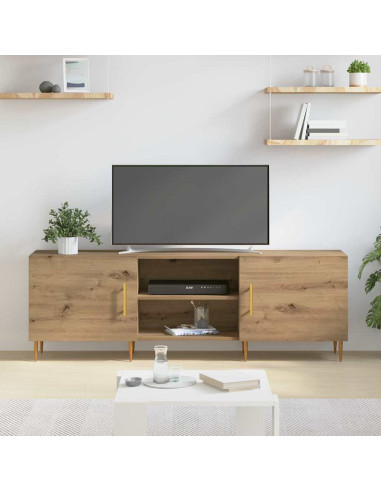 Mobile TV rovere artigianale 150 x 30 x 50 cm Legno multistrato
