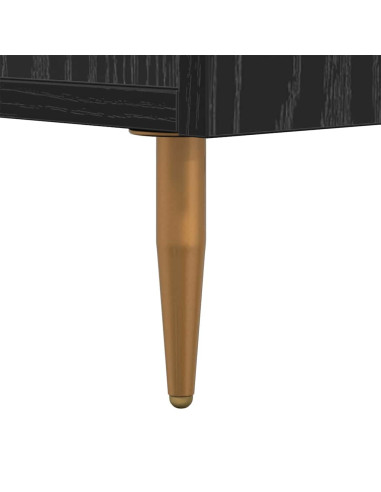 Mobile TV Rovere nero 150 x 30 x 50 cm Legno multistrato