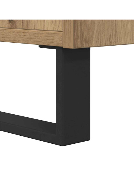 Mobile TV con lo scaffale con archiviazione con porta 150 x 30 x 50 cm Legno multistrato