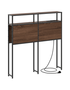 Testata contenitore Rovere marrone 90 cm Legno multistrato