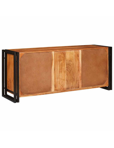 Mobile TV Marrone 120 x 33 x 50 cm legno massello di acacia