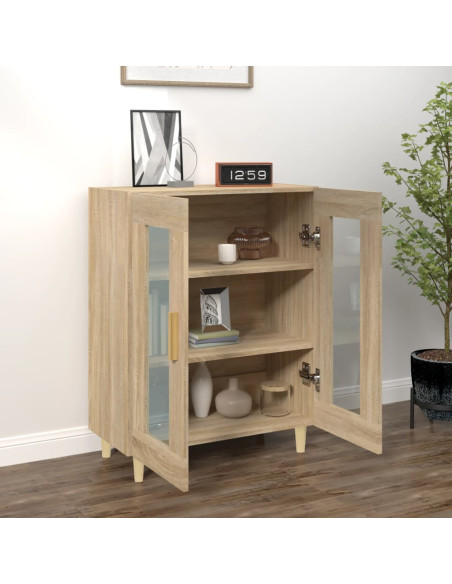 Credenza Rovere Sonoma 69,5x34x90 cm in Legno Multistrato