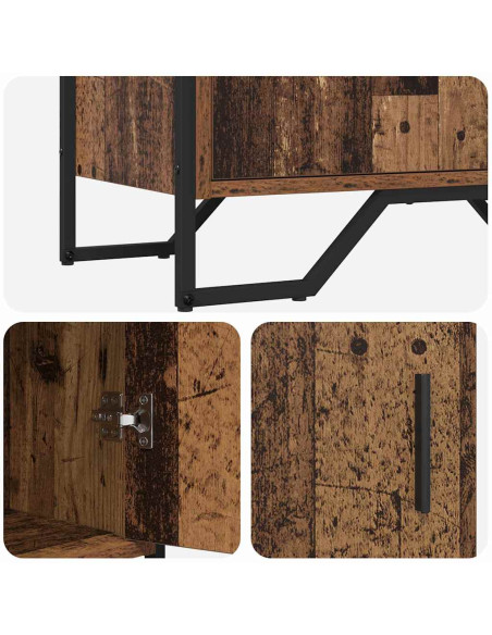 Credenza Marrone 78 x 35.5 x 74.5 cm Legno multistrato
