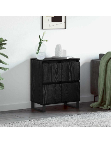 Credenza Rovere Nero 60 x 35 x 70 cm