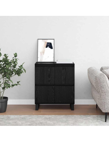 Credenza Rovere Nero 60 x 35 x 70 cm