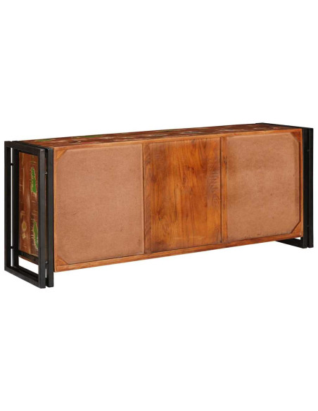 Mobile TV con lo scaffale Multicolore legno massello di riciclo