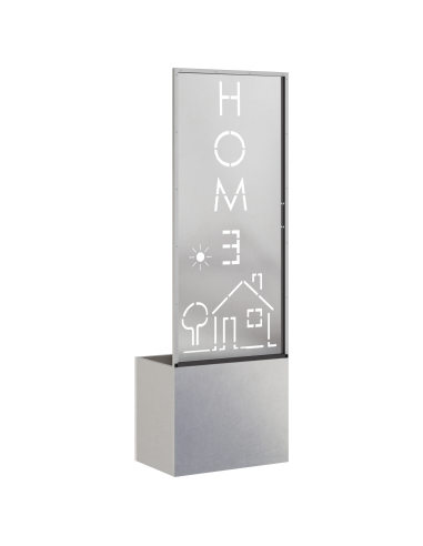 Schermo per privacy in giardino Traforo Argento 50 x 140 cm