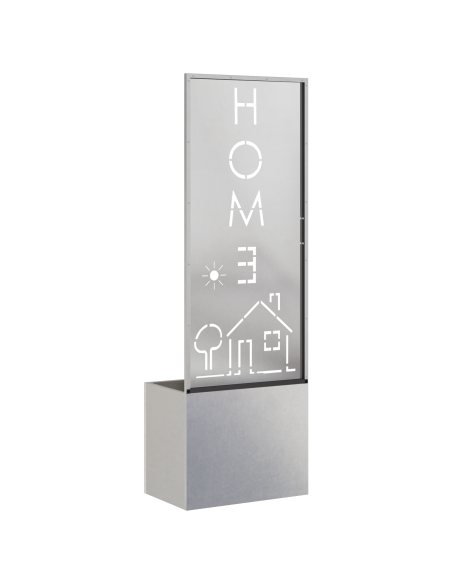 Schermo per privacy in giardino Traforo Argento 50 x 140 cm