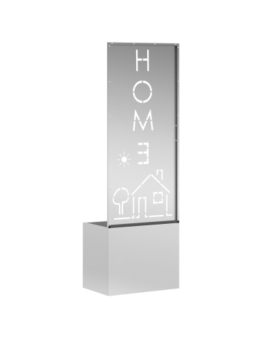 Schermo per privacy in giardino Traforo Argento 50 x 140 cm