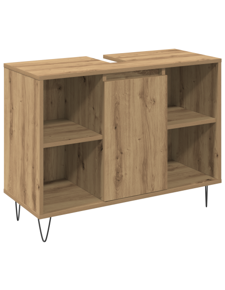 Set di mobili da bagno in 3 pezzi in rovere artigianale