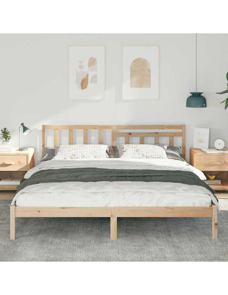 Struttura del letto Marrone 180 x 200 cm Pino massello