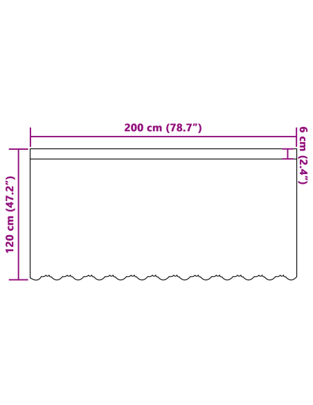 Tenda in Pizzo con tende Bianco 120 x 200 cm Poliestere