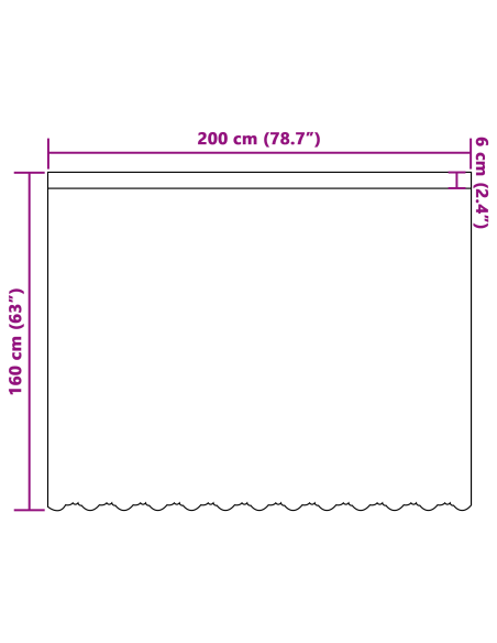 Tenda in Pizzo con tende Bianco 160 x 200 cm Poliestere