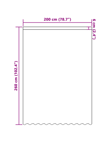 Tenda in Pizzo con tende Floreale Bianco 260x200cm Poliestere