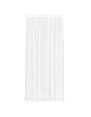 Tenda in Pizzo con tende Bianco 300 x 200 cm Poliestere