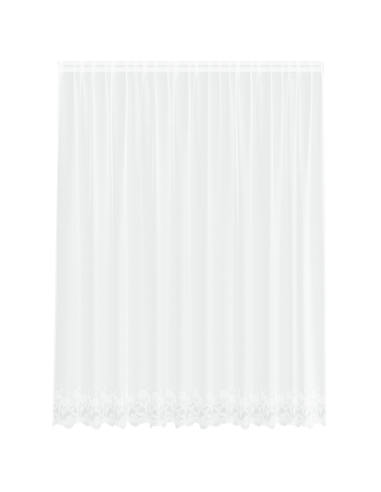 Tenda in Pizzo con tende Bianco 200 x 300 cm Poliestere