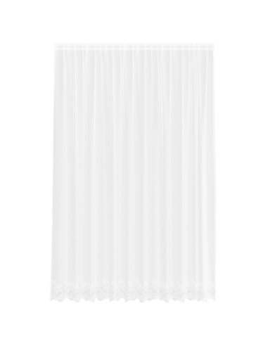 Tenda in Pizzo con tende Bianco 260 x 300 cm Poliestere