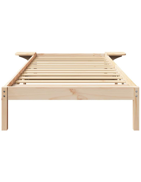Rete letto con comodini Marrone 80 x 200 cm Marrone
