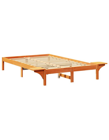 Struttura del letto Marrone cerato 120 x 190 cm Pino massello