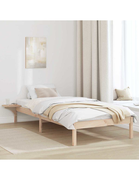Rete letto con comodini Marrone 100 x 200 cm Marrone