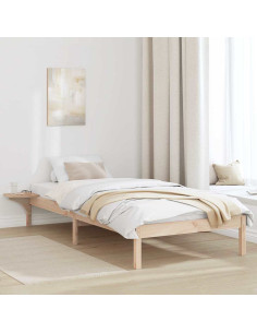 Struttura del letto Naturale 80 x 200 cm Pino massello 2