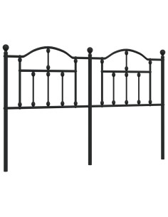 Testiera in Metallo Nero 140 cm 2