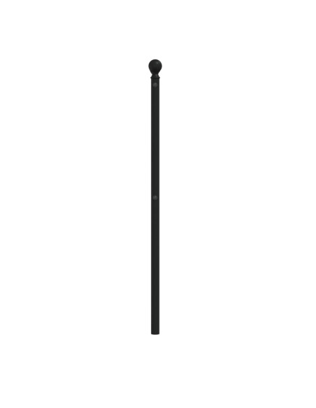 Testiera in Metallo Nero 140 cm